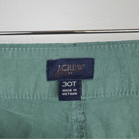 J. Crew Tall Lizzie High Rise Patch Pocket Wide Leg Pants Green Size 30T - Picture 8 of 9